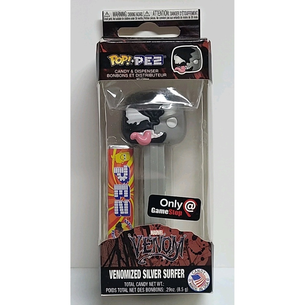 Funko Pop PEZ Venomized Silver Surfer GameStop Exclusive Marvel *Read* Toy Git
